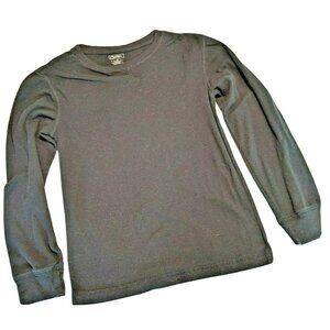 Grey Matters Medium Black Cotton Blend Long Sleeve Lightweight  Sweater 40a
